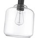 Asheville 1 Light 8 inch Matte Black Mini-Pendant Ceiling Light
